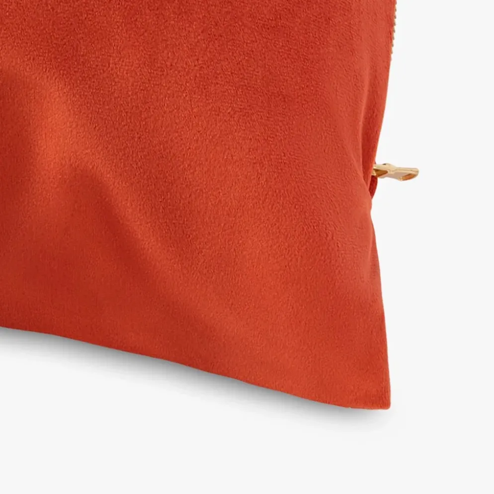 Capa de Almofada de Veludo Vermelho