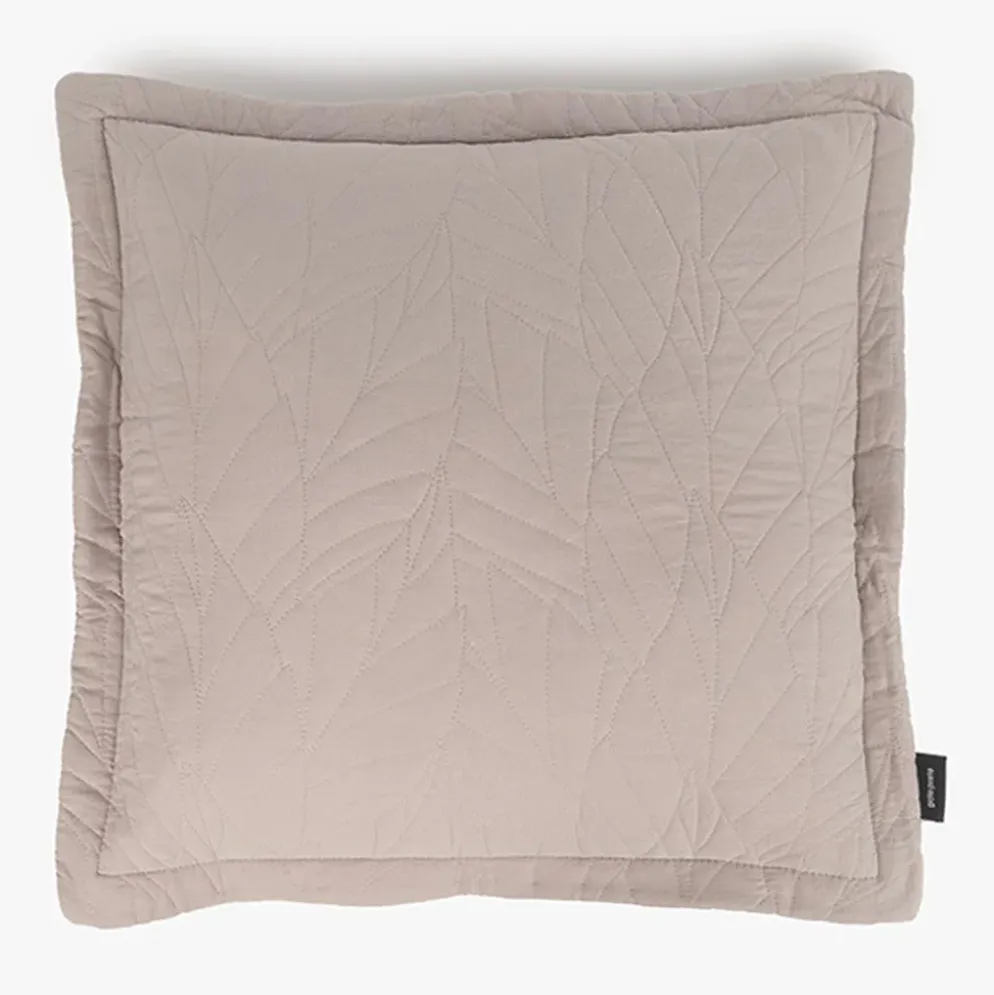 Capa de Almofada Folhas Cinza 60x60