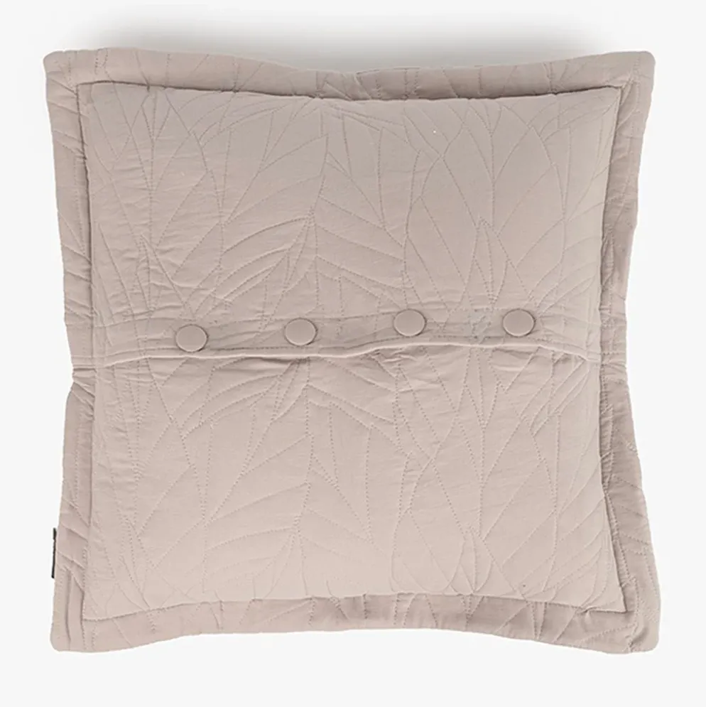 Capa de Almofada Folhas Cinza 60x60