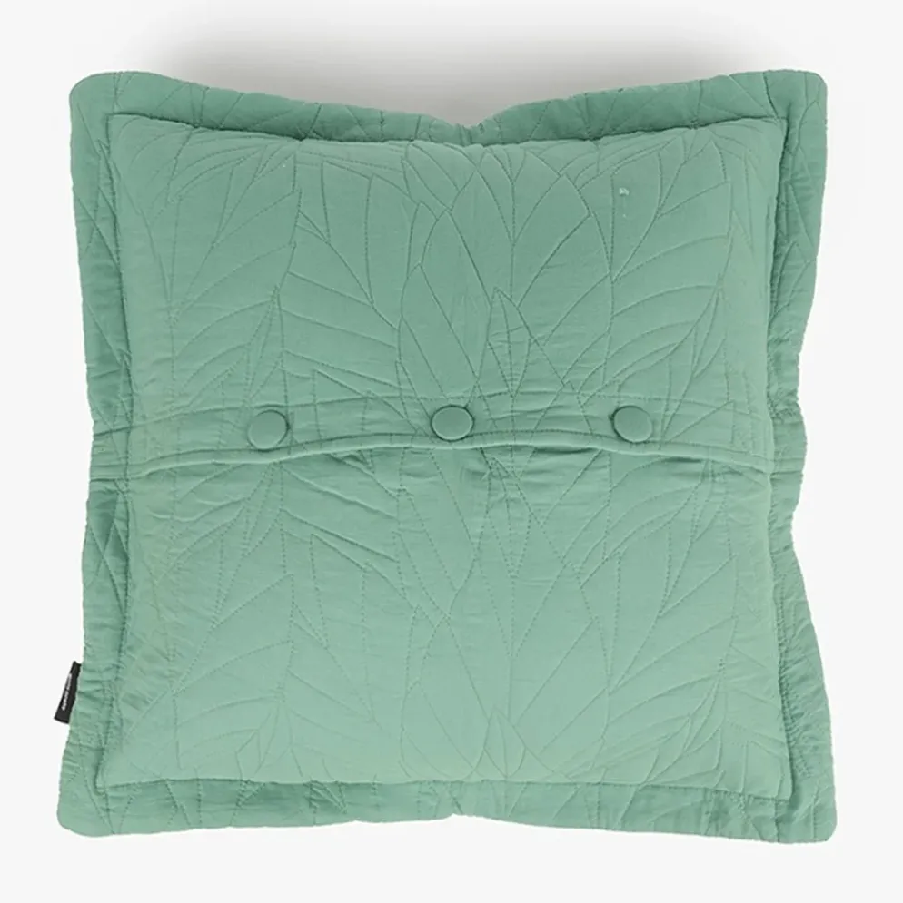 Capa de Almofada Folhas Verde 60x60