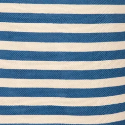 Cesto da roupa às riscas azul