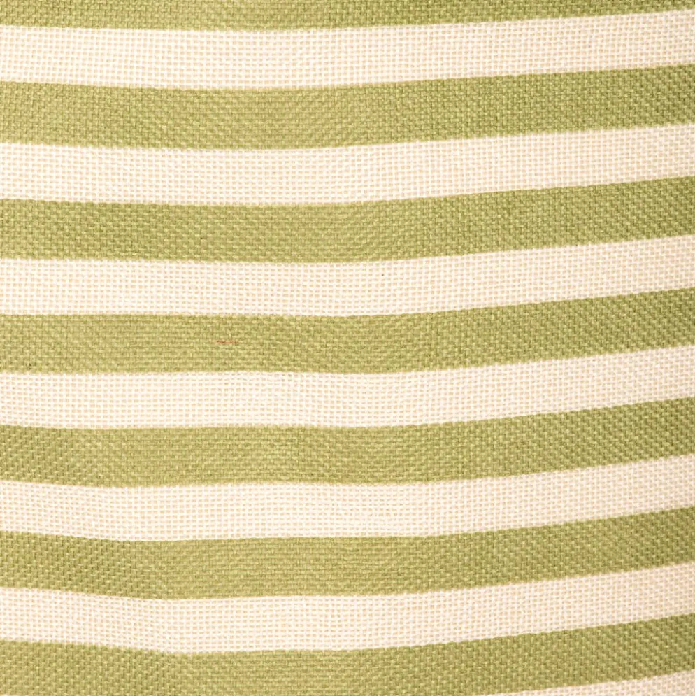 Cesto da roupa às riscas verdes