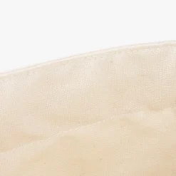 Cesto e Saco de Pão Algodão Bege