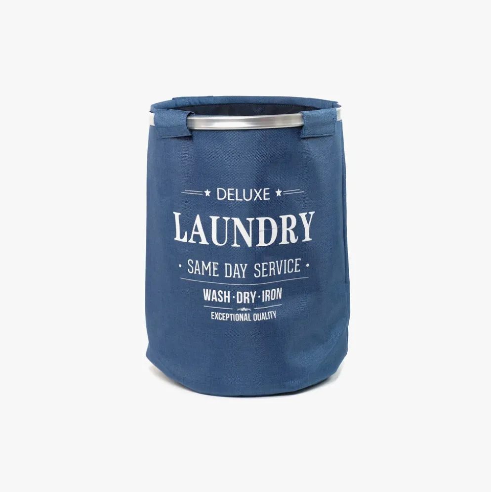 Cesto Roupa Deluxe Azul