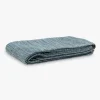 Colcha Mesclada Turquesa e Natural 250x270