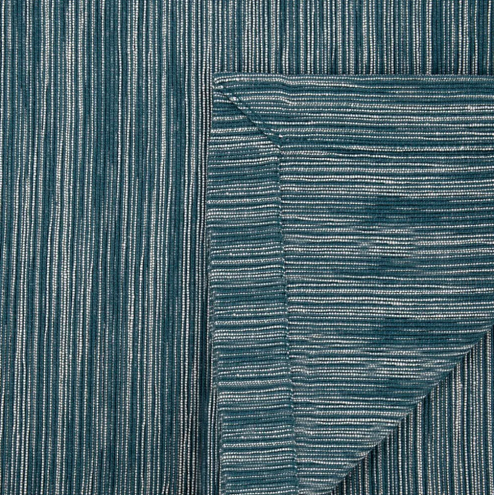Colcha Mesclada Turquesa e Natural 250x270