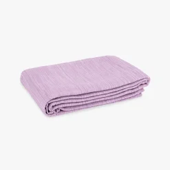 Colcha Mesclada Violeta e Branco 180x250