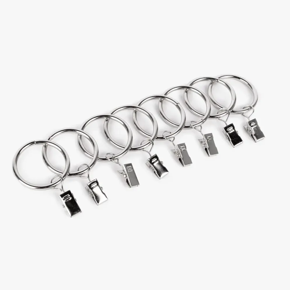 Conjunto Argolas para Varão Prateado