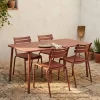 Conjunto de Mesa com 4 cadeiras Vermelho