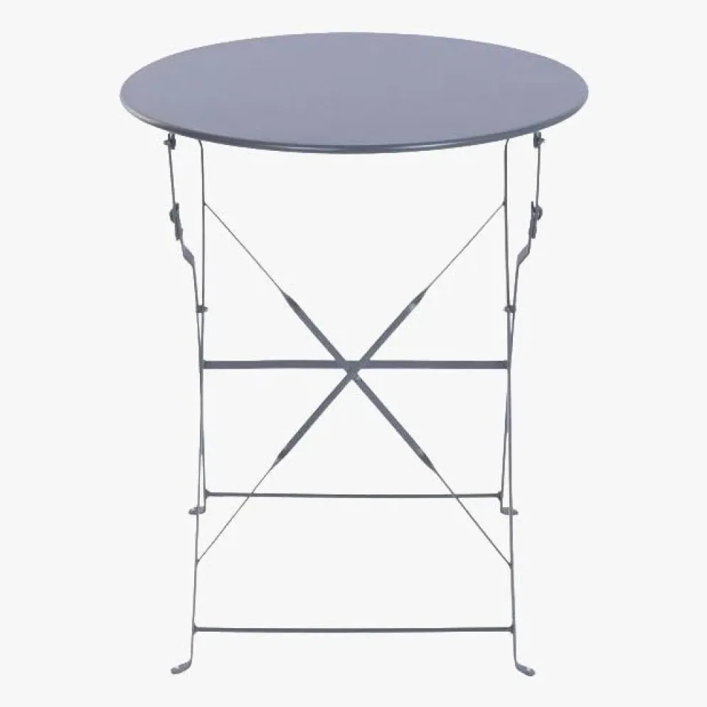 Conjunto de Mesa e Duas Cadeiras Cinza