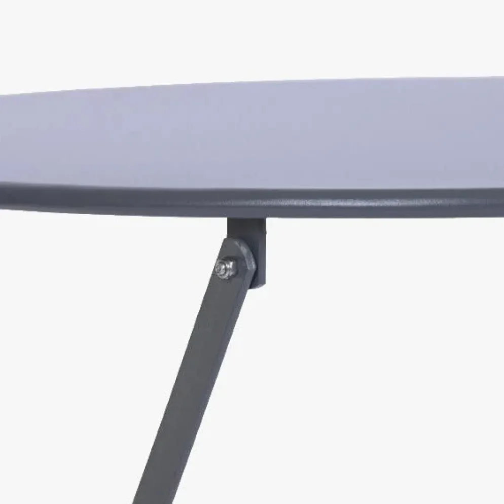 Conjunto de Mesa e Duas Cadeiras Cinza