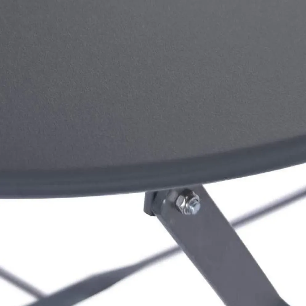 Conjunto de Mesa e Duas Cadeiras Cinza