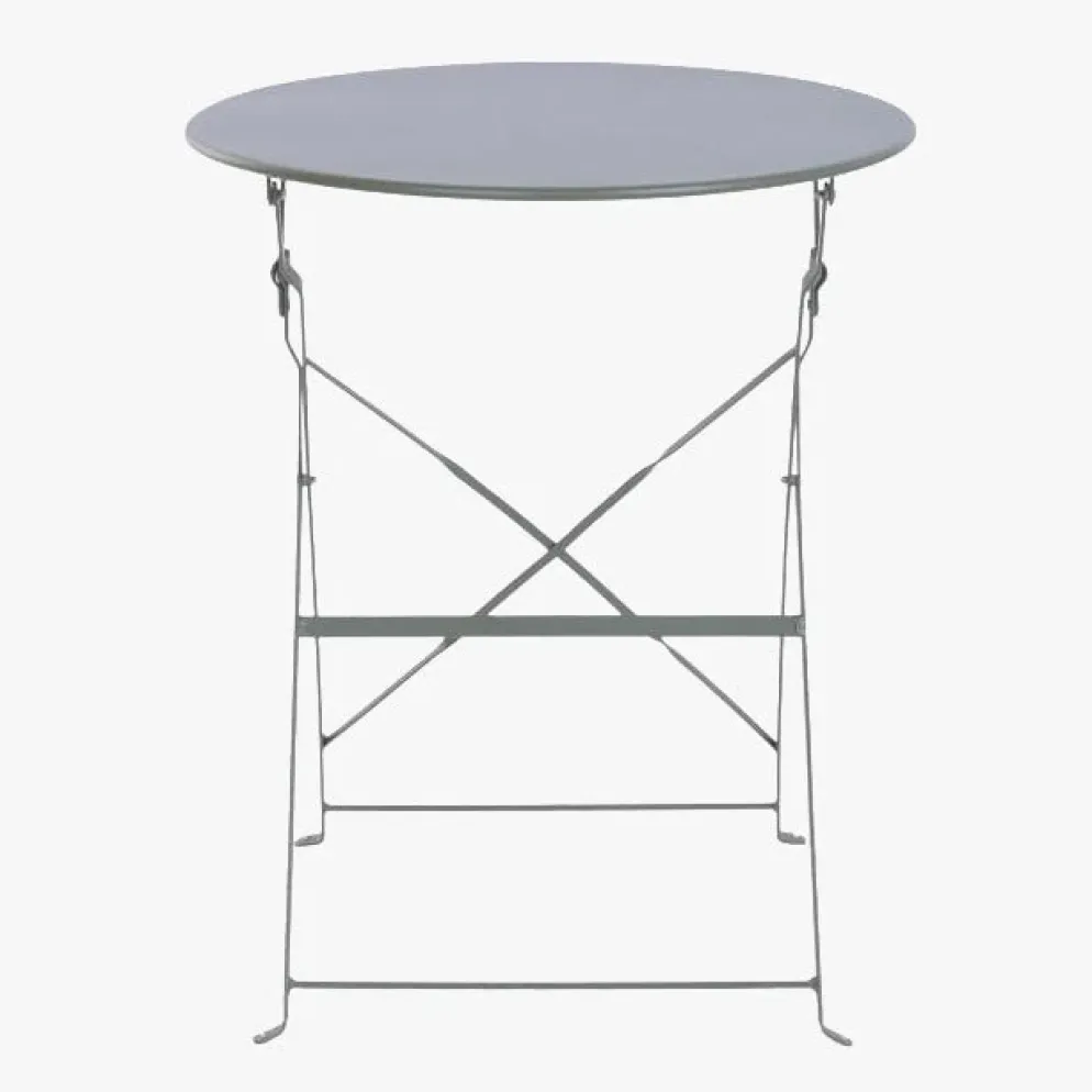 Conjunto de Mesa e Duas Cadeiras Cinza Verde