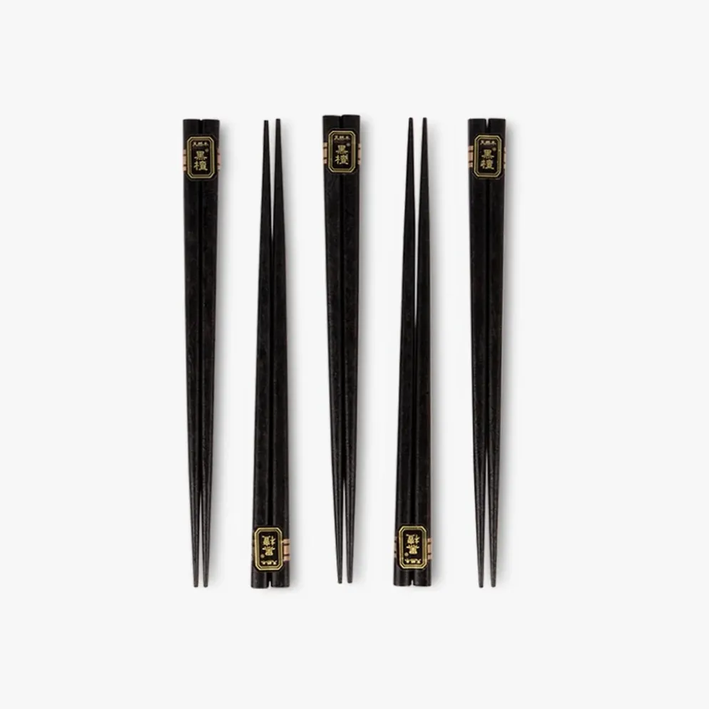 Conjunto de 5 Pauzinhos Preto