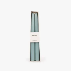 Conjunto de Velas Castiçal Azul Claro