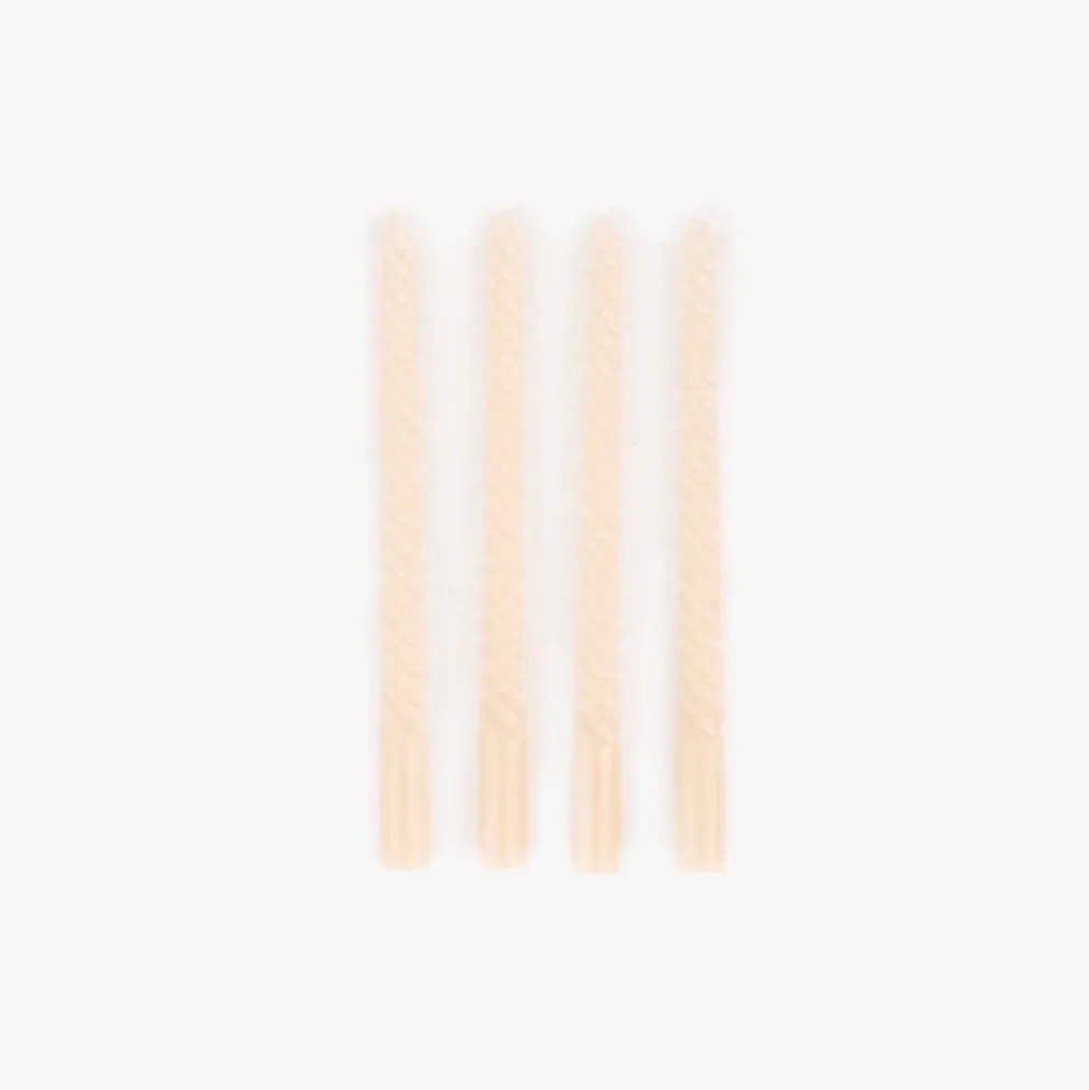 Conjunto de Velas Castiçal Espiral Branca