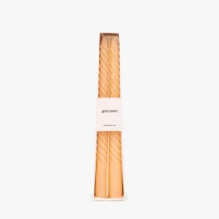 Conjunto de Velas Castiçal Espiral Laranja
