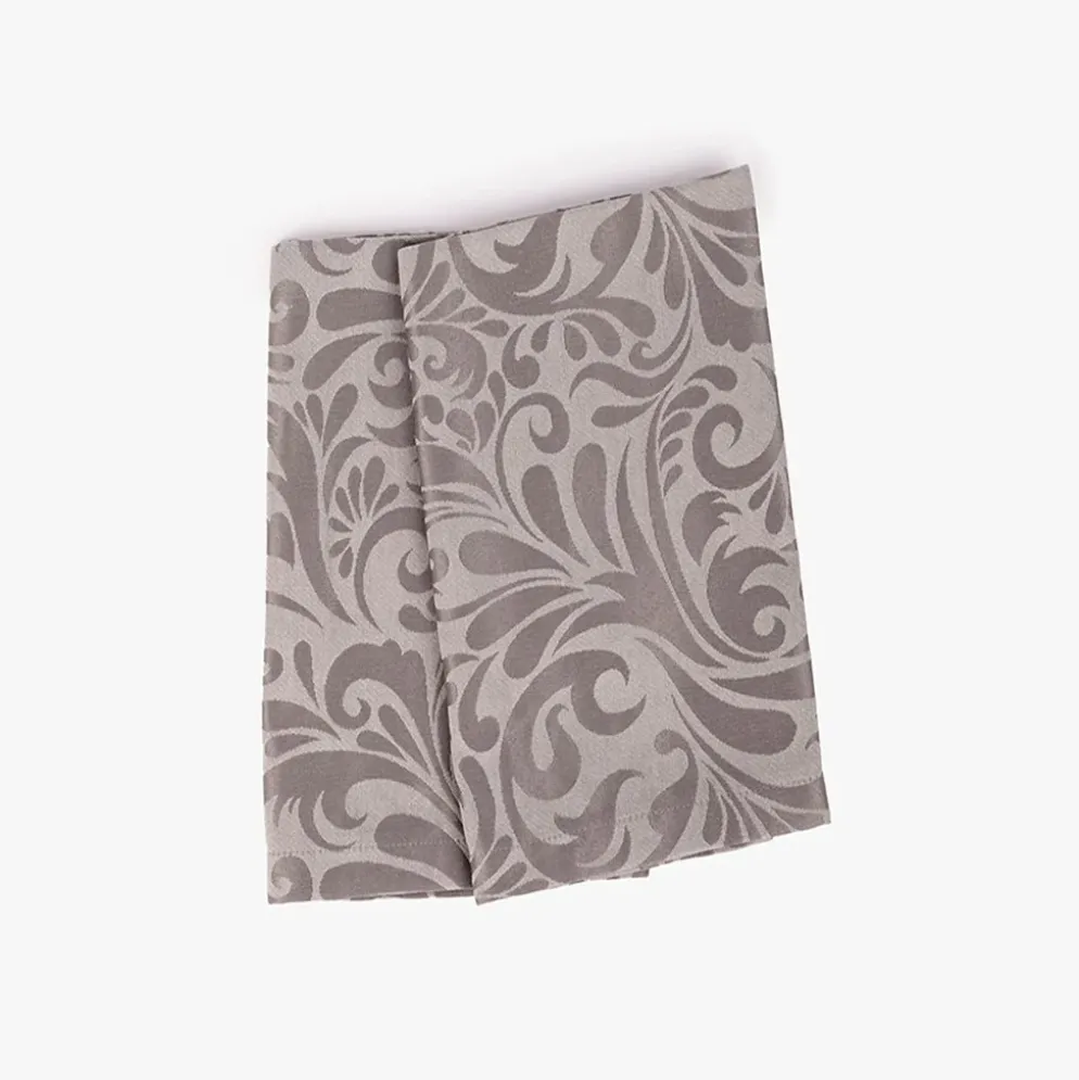 Conjunto 2 Guardanapos Jacquard Cinza LIVIA