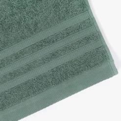 Conjunto Toalhetes de Algodão Verde Escuro