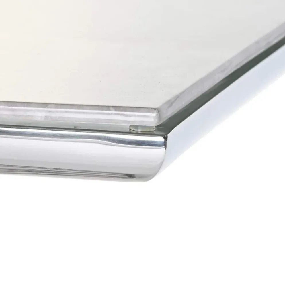 Consola Tampo Efeito Mármore e Estrutura Metálica | 120x40x78 cm