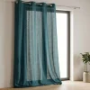 Cortinado Semi Opaco Turquesa Escuro