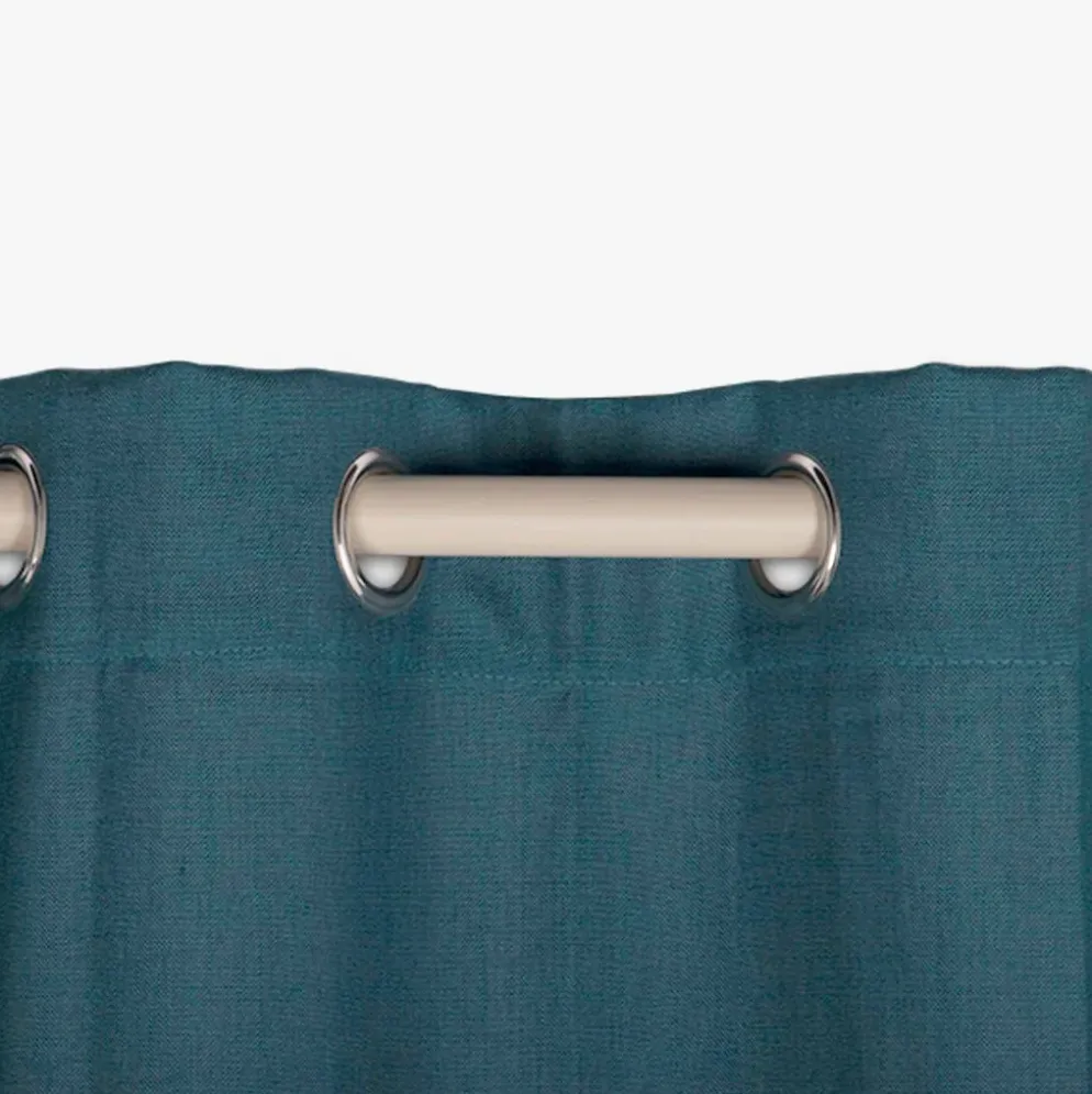 Cortinado Semi Opaco Turquesa Escuro