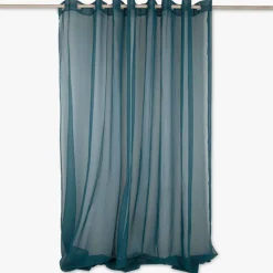 Cortinado Transparente Turquesa Escuro