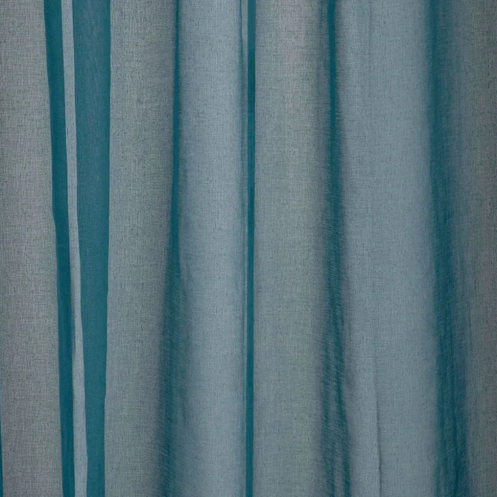 Cortinado Transparente Turquesa Escuro