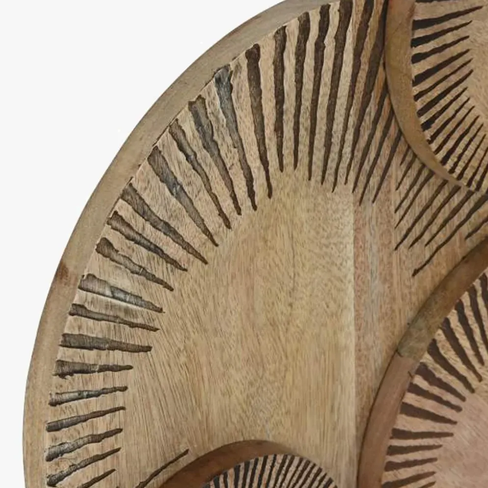Decoração de Parede Círculos Castanho