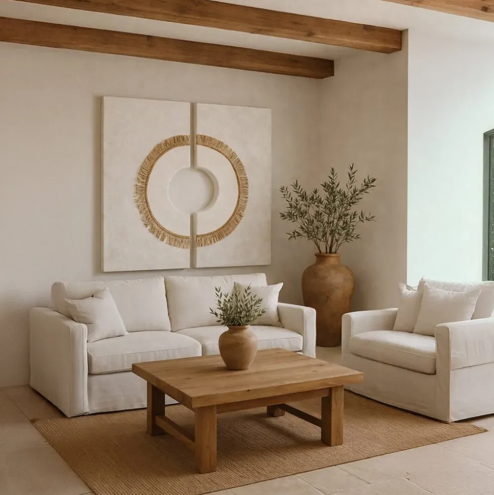 Decoração de Parede Dupla Branca