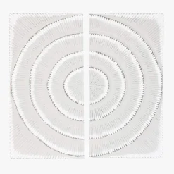 Decoração de Parede Dupla Branco Decapé