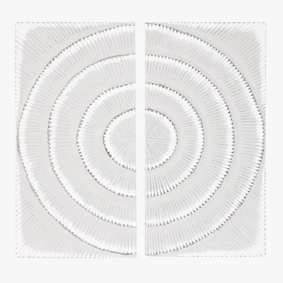 Decoração de Parede Dupla Branco Decapé