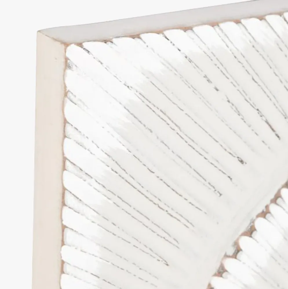 Decoração de Parede Dupla Branco Decapé