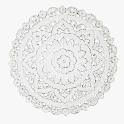 Decoração de Parede Redonda Branco Decapé