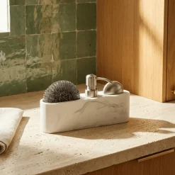 Doseador de Detergente de Louça com Sabonete de Inox