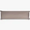 Fronha Almofada de Dormir Algodão Percal Cinza 45x155