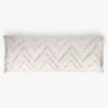 Fronha Almofada Dormir ZigZag Preto e Bege 45x155