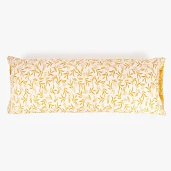 Fronha para Almofada de Dormir Flores Amarelo 45x100