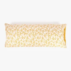 Fronha para Almofada de Dormir Flores Amarelo 45x155