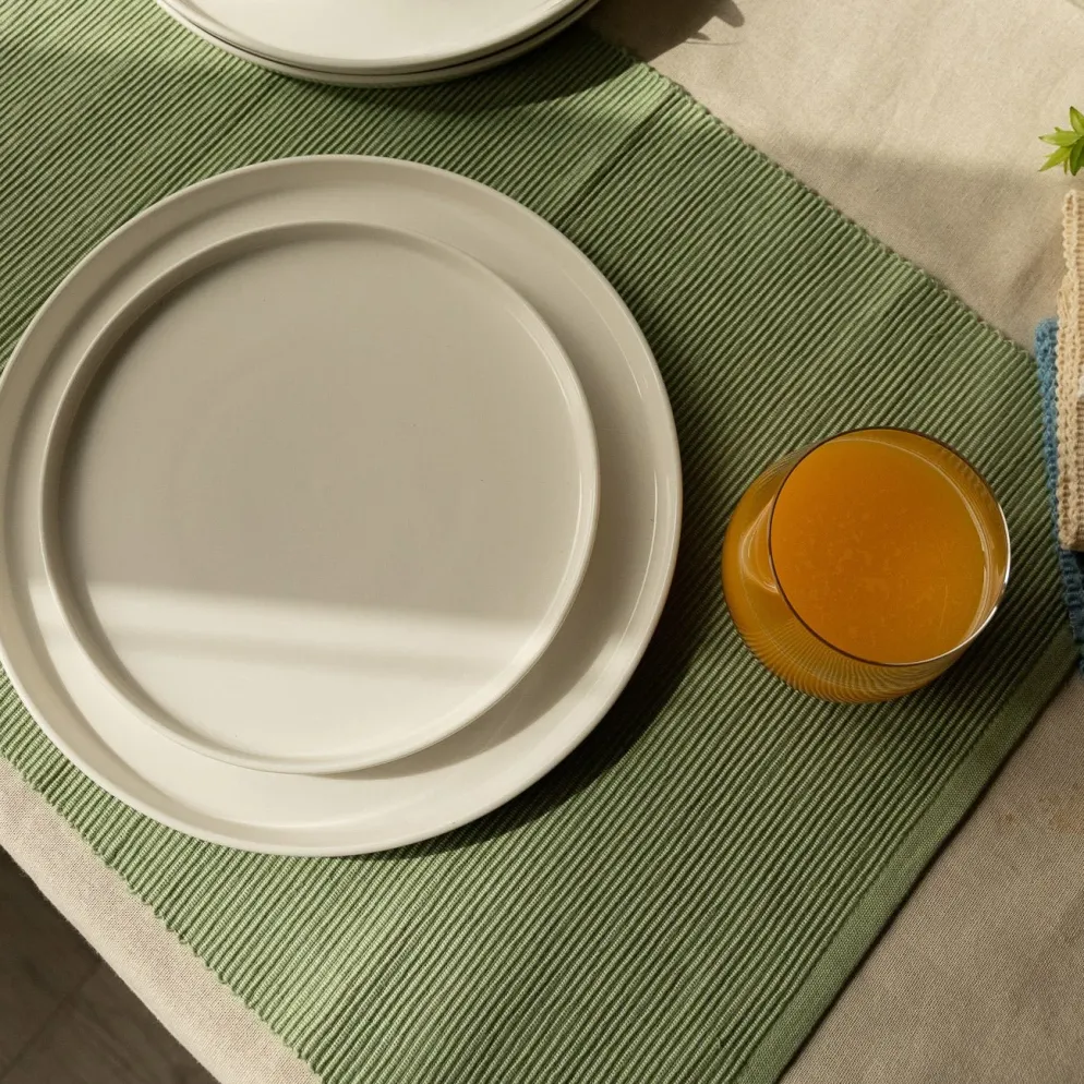 Individual para Mesa Algodão Verde Claro