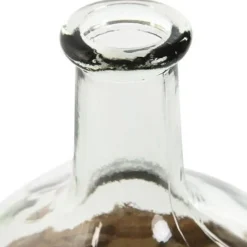 Jarra de Vidro com Cesto em Palhinha