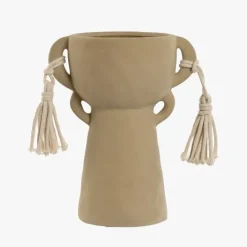 Jarra Sortida Taça em cerâmica com Franjas