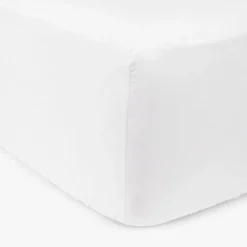 Lençol Ajustável Algodão Percal Branco 90x200+30
