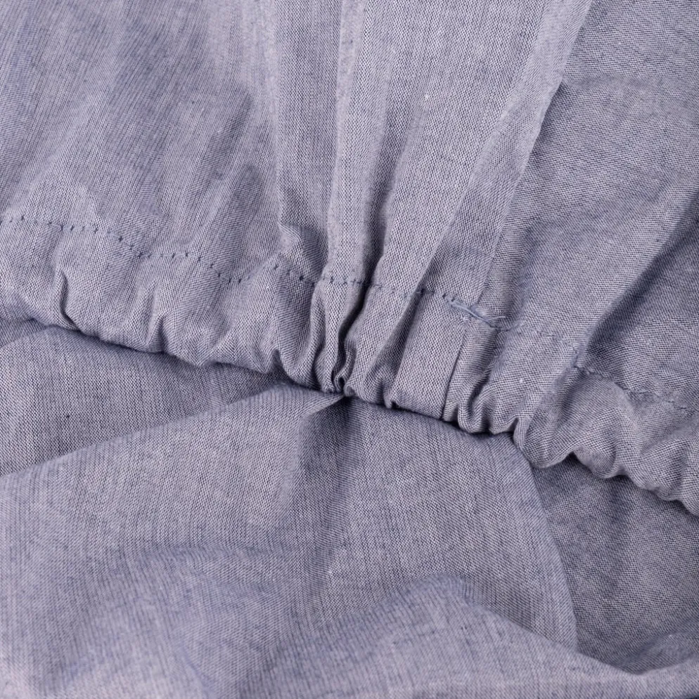 Lençol ajustável azul 200x160+30cm