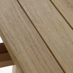 Mesa com 4 cadeiras em Teca e Corda Castanho