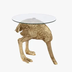 Mesa de Apoio Avestruz Dourado