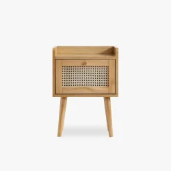 Mesa de Cabeceira Rattan 40x30x55 cm