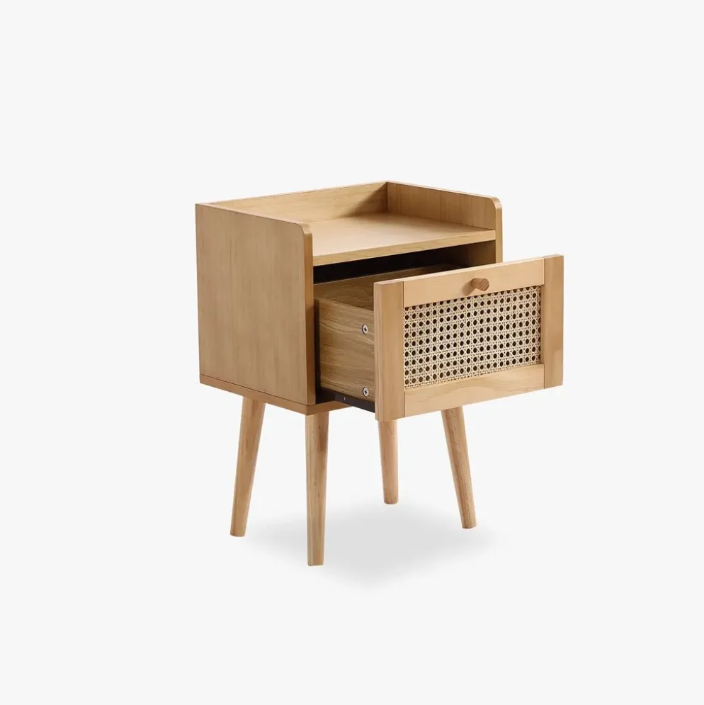 Mesa de Cabeceira Rattan 40x30x55 cm