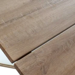 Mesa de Jantar Castanha com Pés em Vidro | 180X90X76
