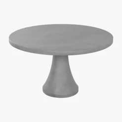 Mesa de Refeição Redonda Efeito Cimento